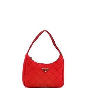 Prada Hobo Quilted Tessuto Mini #243334P10B